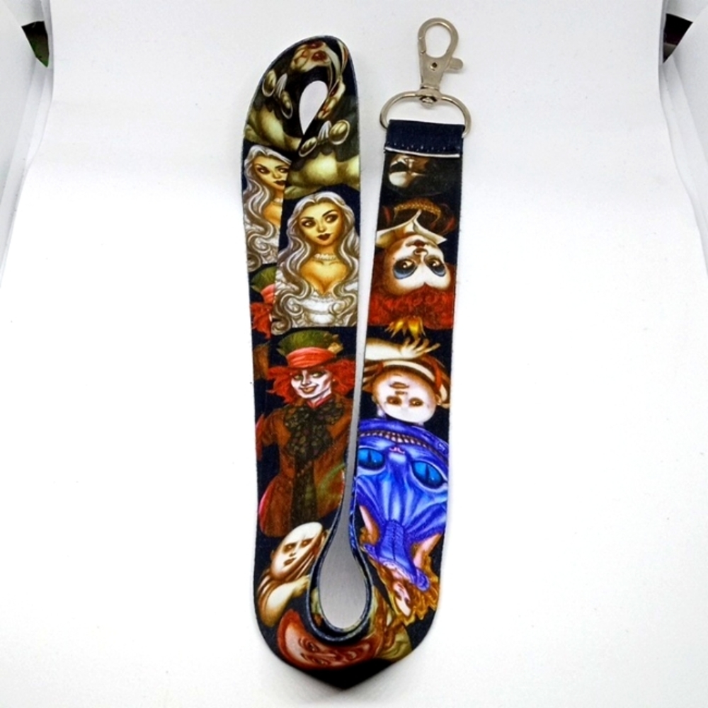 Alice in wonderland lanyard